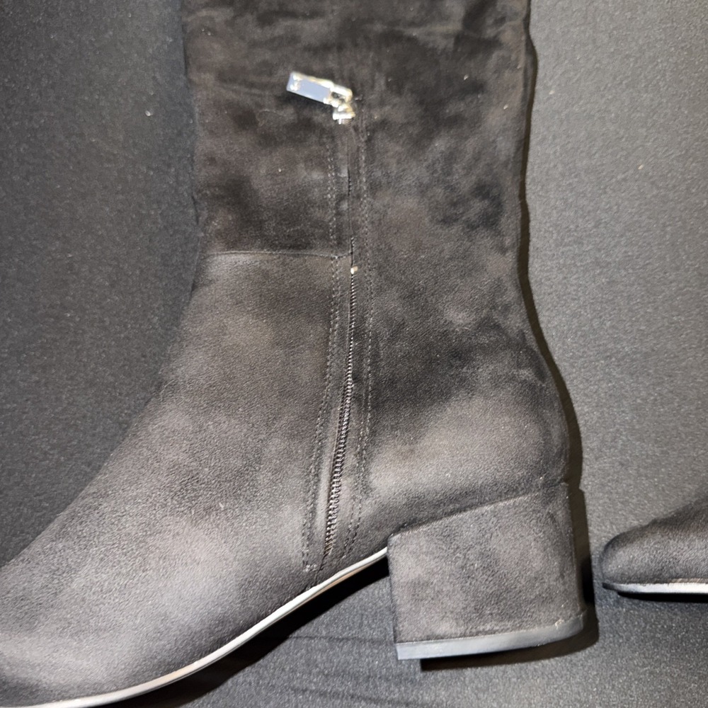 NEW MARC FISHER Lottie Over The Knee Black Suede Boots Women's Size 8.5 NIB $239 - Picture 14 of 16